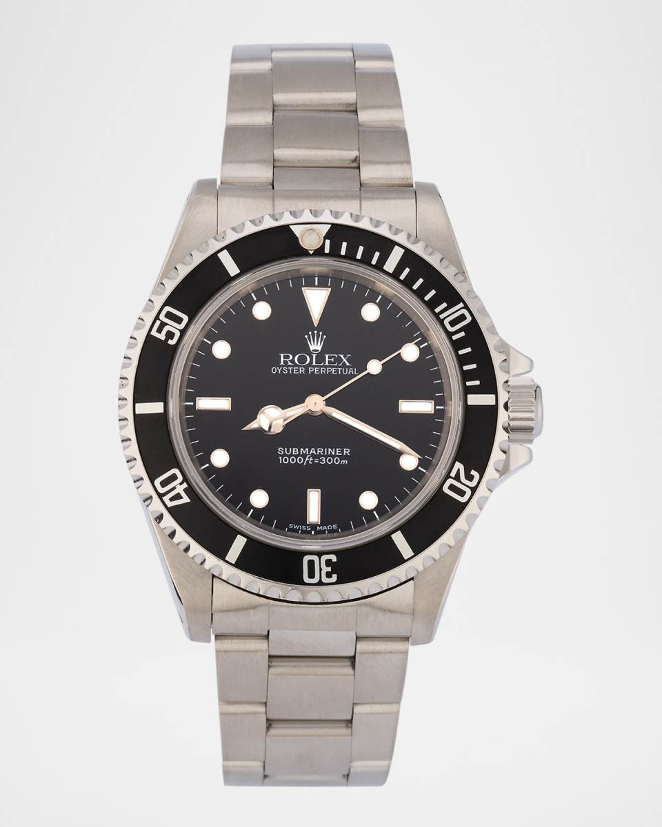 Rolex Stainless Steel Submariner Date 40mm Vintage 1998 Watch